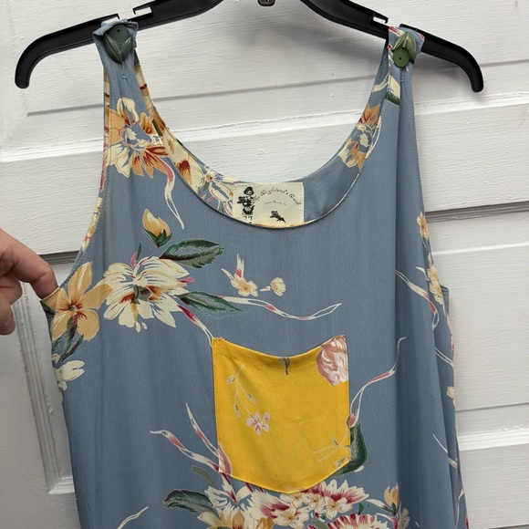 Boho Floral Ruffle Tiered Maxi Dress My Boyfriend’s Back Womens M - Picture 3 of 10